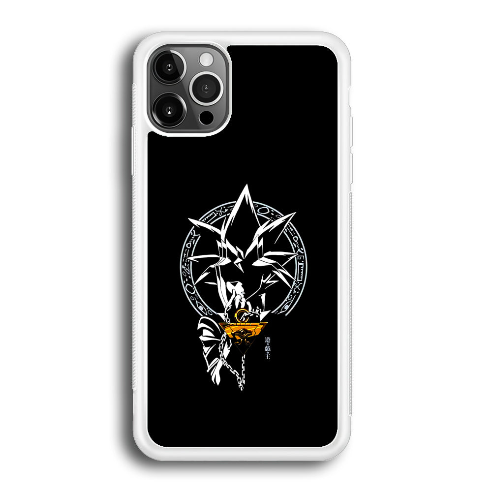 Yu-Gi-Oh Yugi Muto Black iPhone 12 Pro Max Case-Phone Case-Rubber White (2D Case)-Altracase