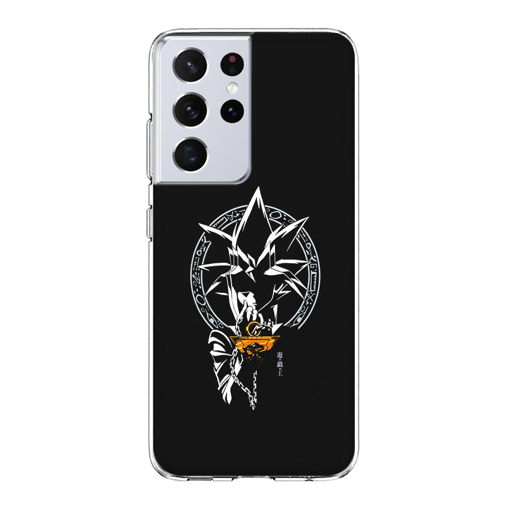 Yu-Gi-Oh Yugi Muto Black Samsung Galaxy S24 Ultra Case-Phone Case-Clear Soft Case-Altracase