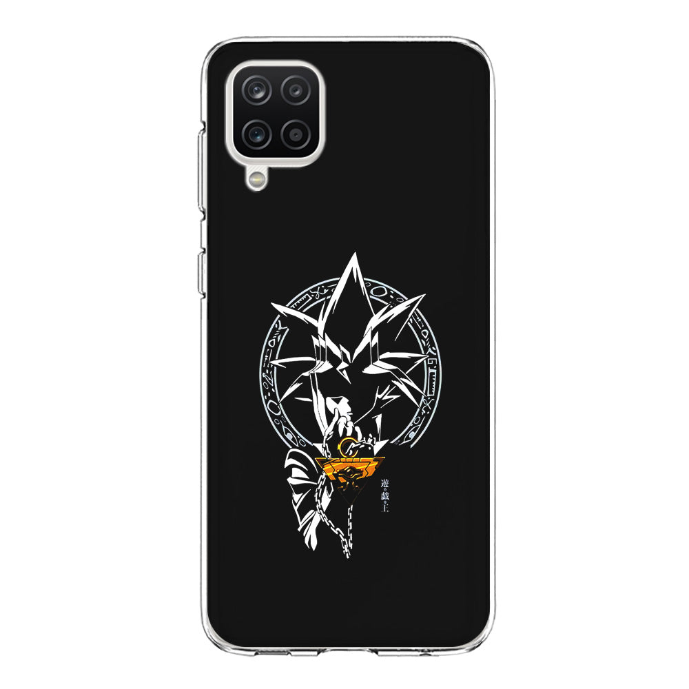 Yu-Gi-Oh Yugi Muto Black Samsung Galaxy A12 Case-Phone Case-Clear Soft Case-Altracase