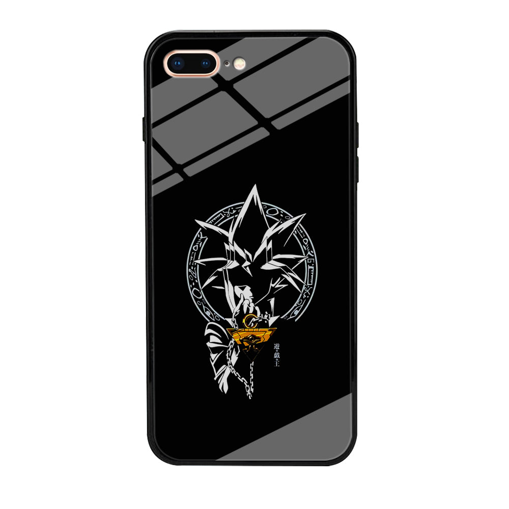 Yu-Gi-Oh Yugi Muto Black iPhone 8 Plus Case-Phone Case-Tempered Glass Case-Altracase