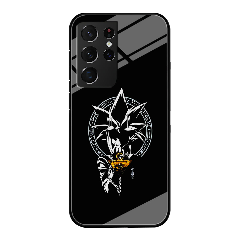 Yu-Gi-Oh Yugi Muto Black Samsung Galaxy S21 Ultra Case-Phone Case-Tempered Glass Case-Altracase