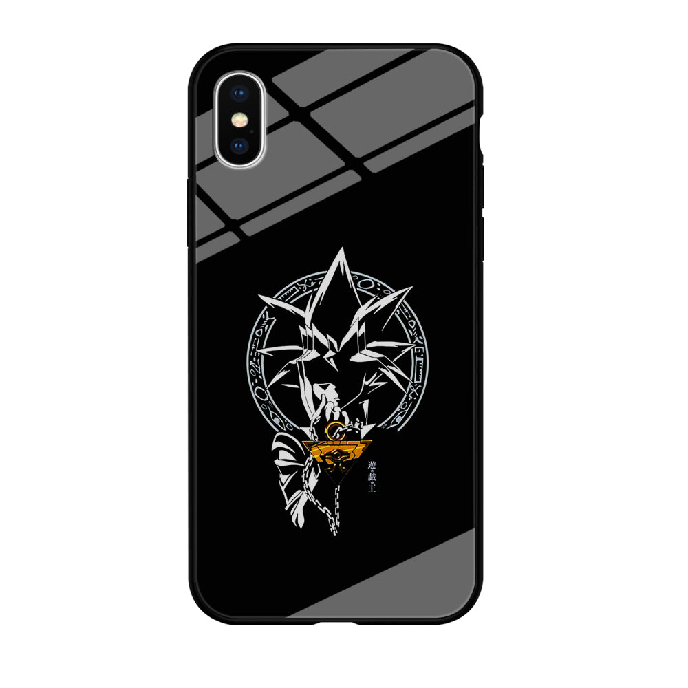 Yu-Gi-Oh Yugi Muto Black iPhone Xs Case-Phone Case-Tempered Glass Case-Altracase