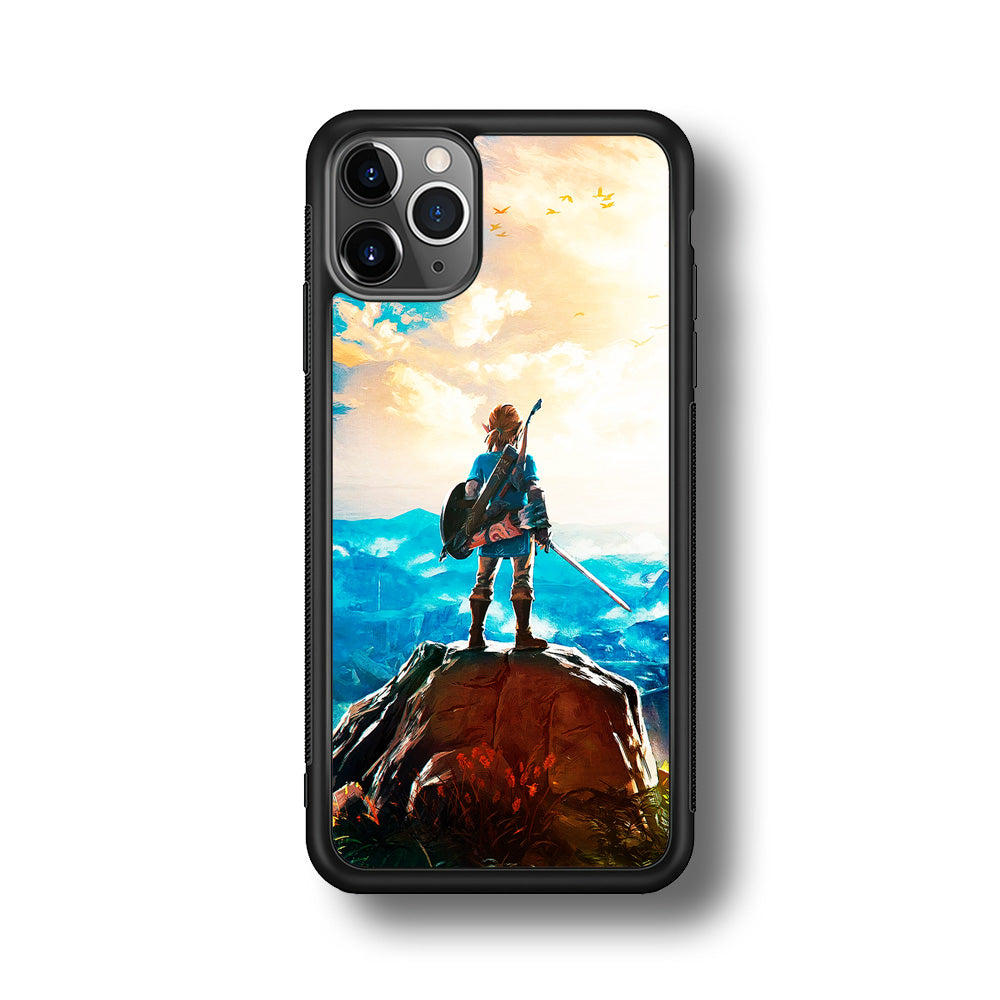 Zelda Breath Of The Wild iPhone 11 Pro Max Case-Phone Case-Rubber Black (2D Case)-Altracase