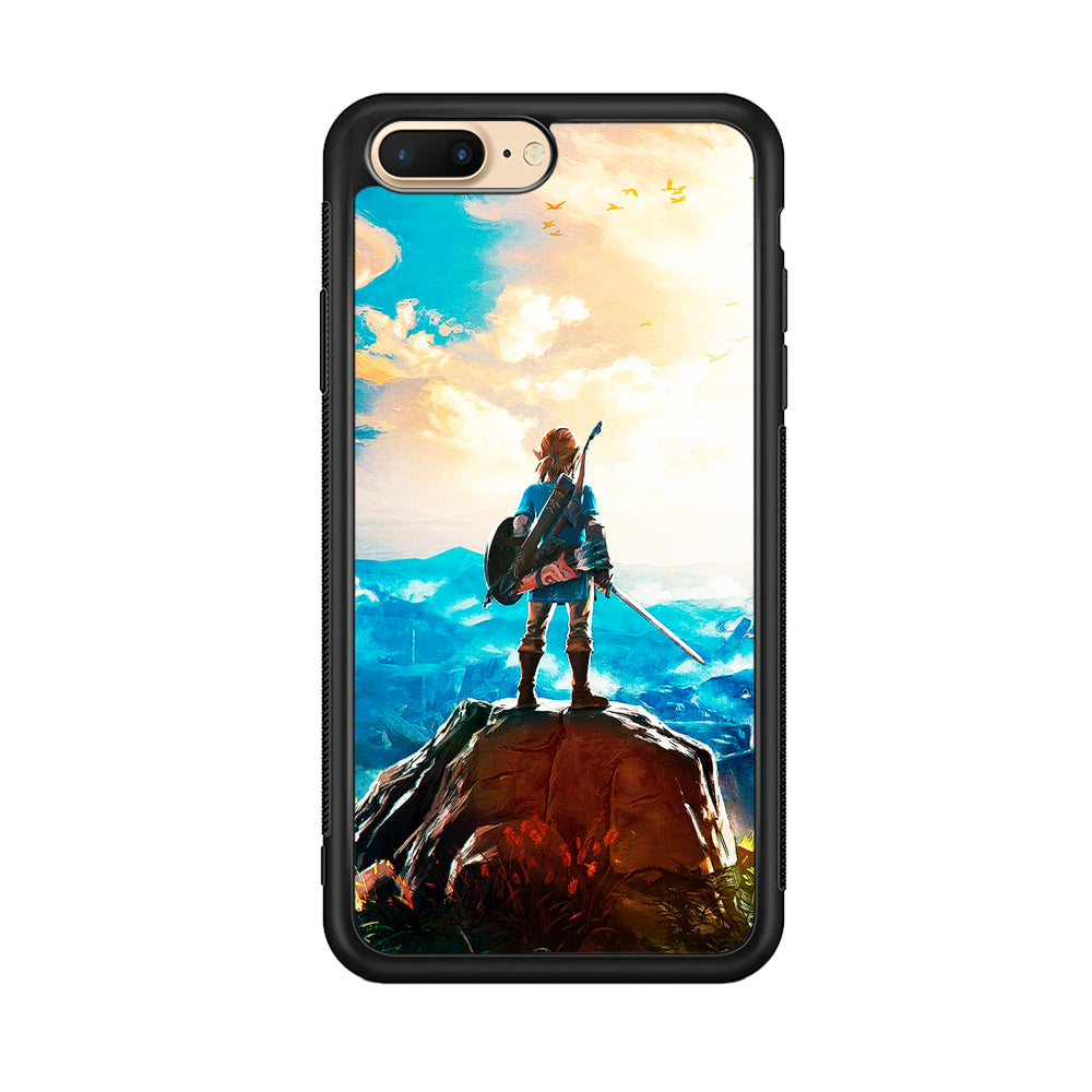 Zelda Breath Of The Wild iPhone 8 Plus Case-Phone Case-Rubber Black (2D Case)-Altracase