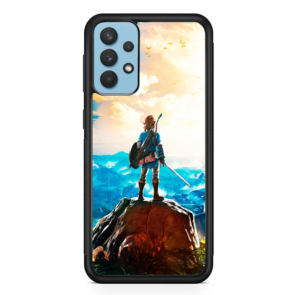 Zelda Breath Of The Wild Samsung Galaxy A32 Case-Phone Case-Rubber Black (2D Case)-Altracase