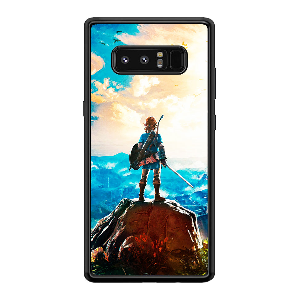 Zelda Breath Of The Wild Samsung Galaxy Note 8 Case-Phone Case-Rubber Black (2D Case)-Altracase
