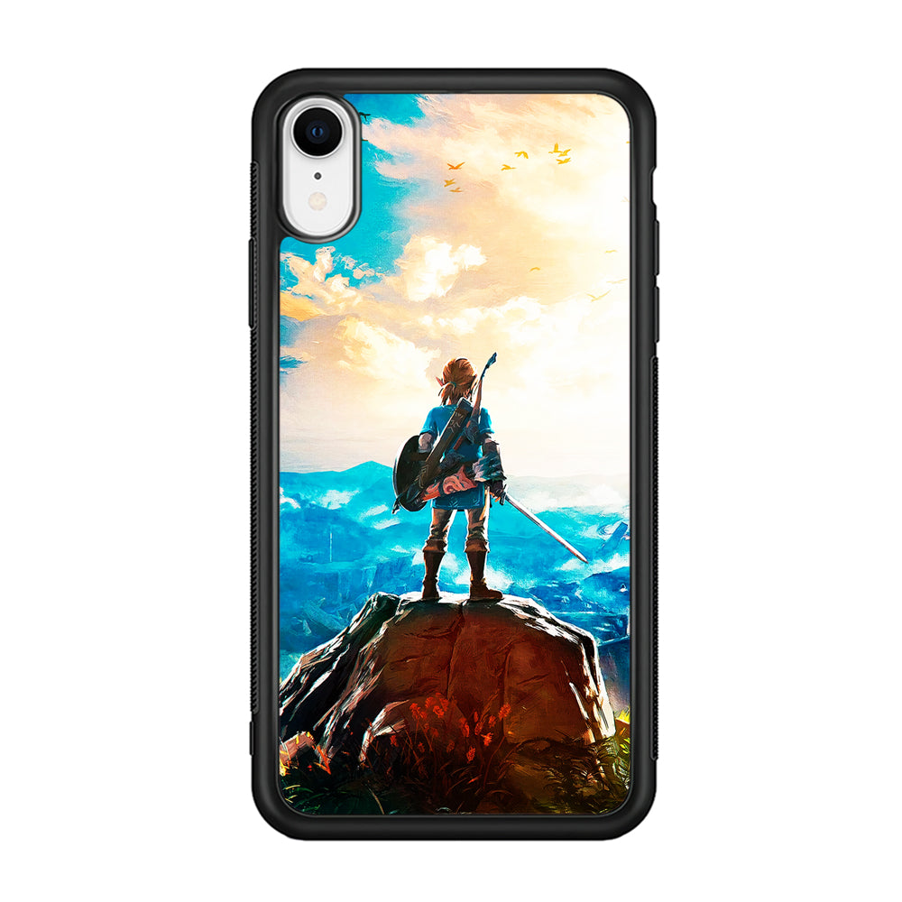 Zelda Breath Of The Wild iPhone XR Case-Phone Case-Rubber Black (2D Case)-Altracase