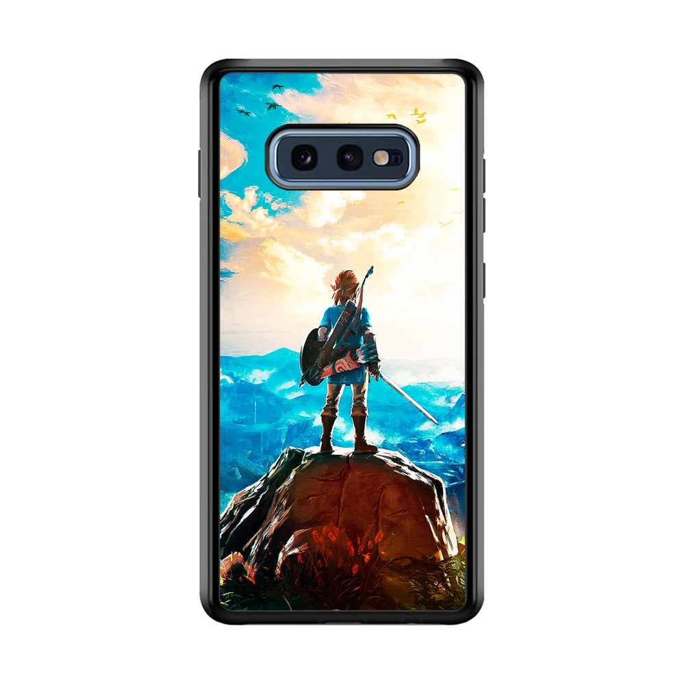 Zelda Breath Of The Wild Samsung Galaxy S10E Case-Phone Case-Rubber Black (2D Case)-Altracase