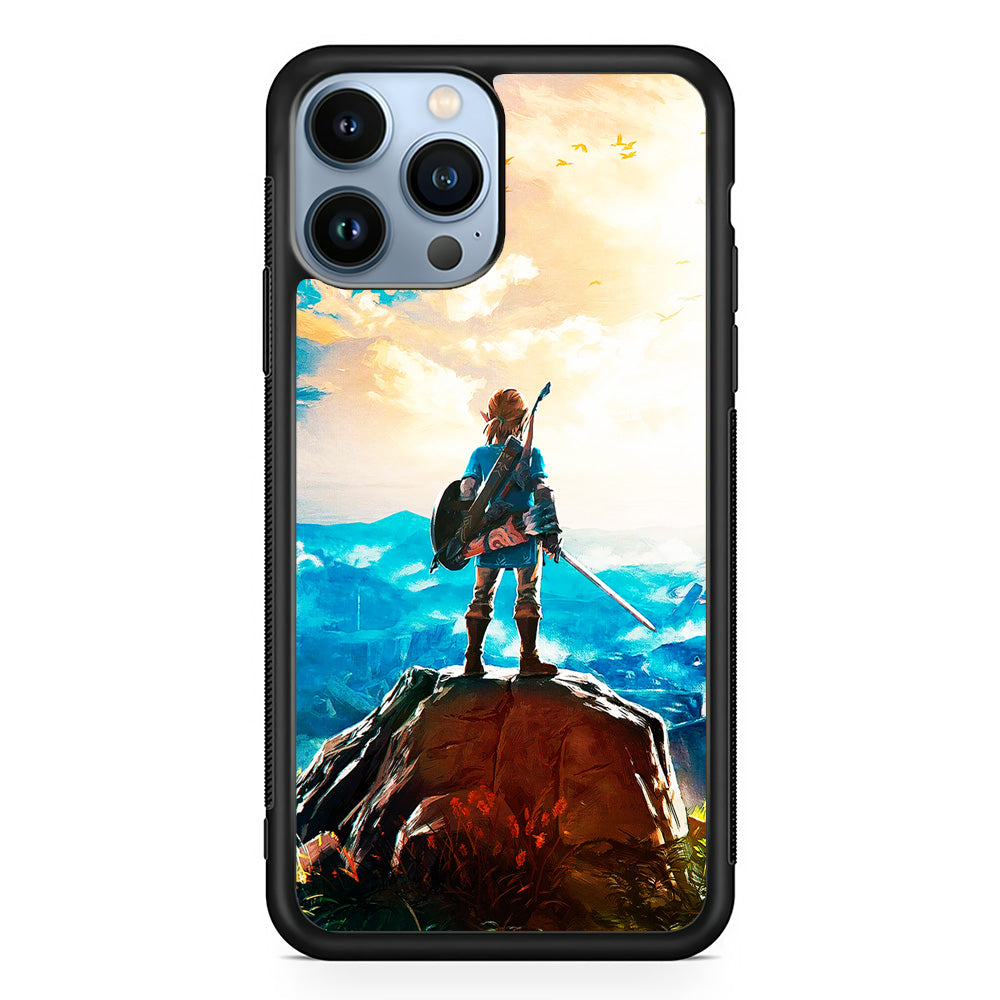 Zelda Breath Of The Wild iPhone 15 Pro Case-Phone Case-Rubber Black (2D Case)-Altracase