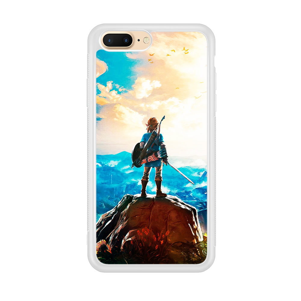 Zelda Breath Of The Wild iPhone 8 Plus Case-Phone Case-Rubber White (2D Case)-Altracase