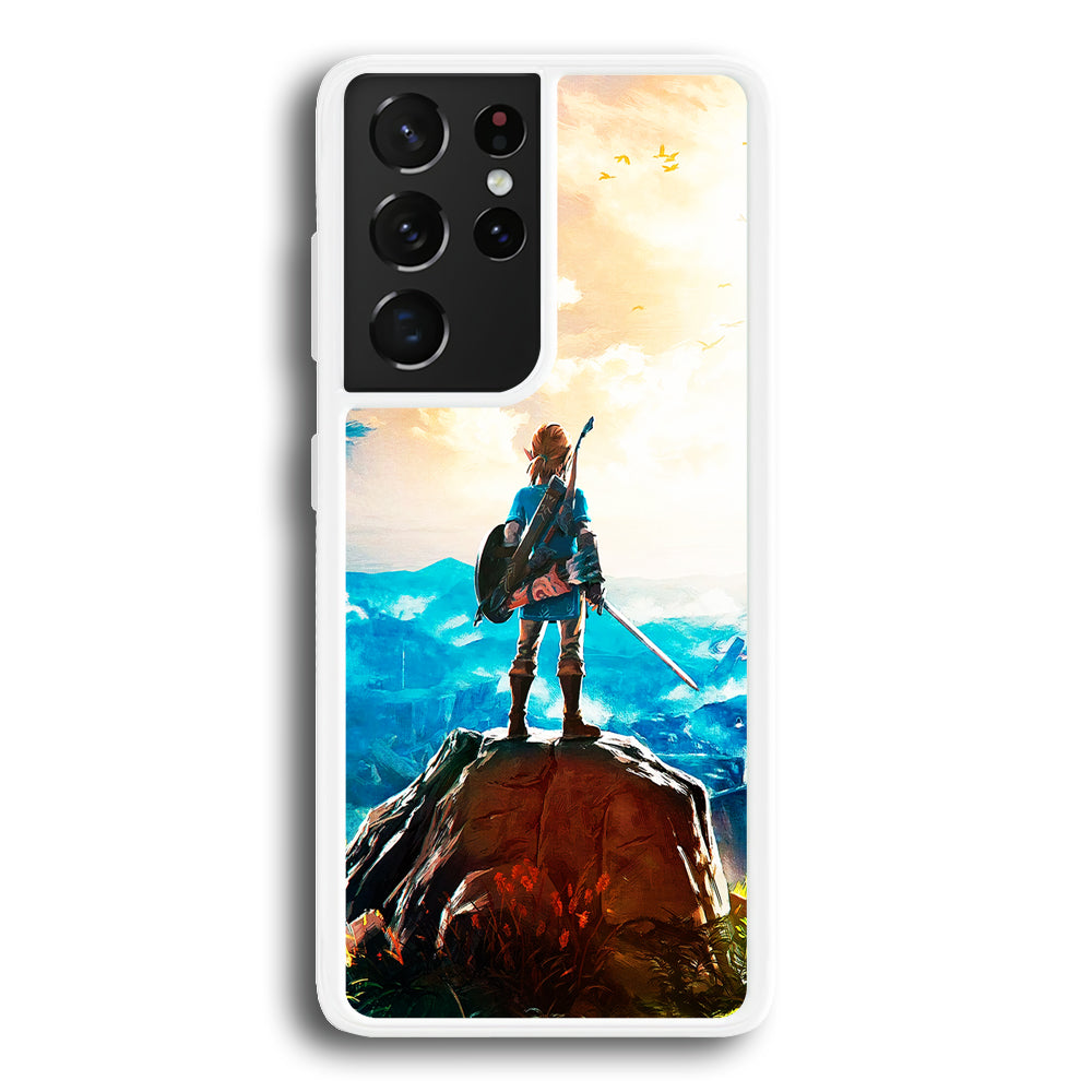 Zelda Breath Of The Wild Samsung Galaxy S24 Ultra Case-Phone Case-Rubber White (2D Case)-Altracase