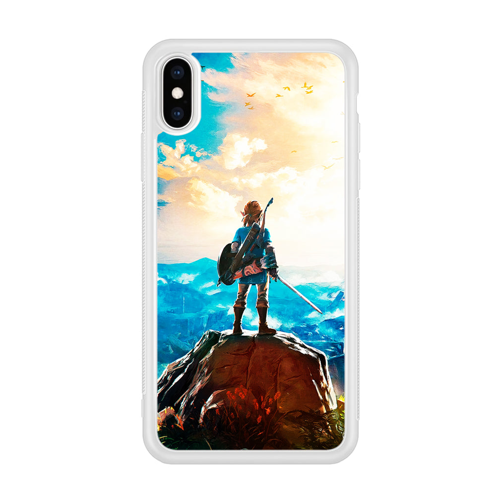 Zelda Breath Of The Wild iPhone Xs Case-Phone Case-Rubber White (2D Case)-Altracase