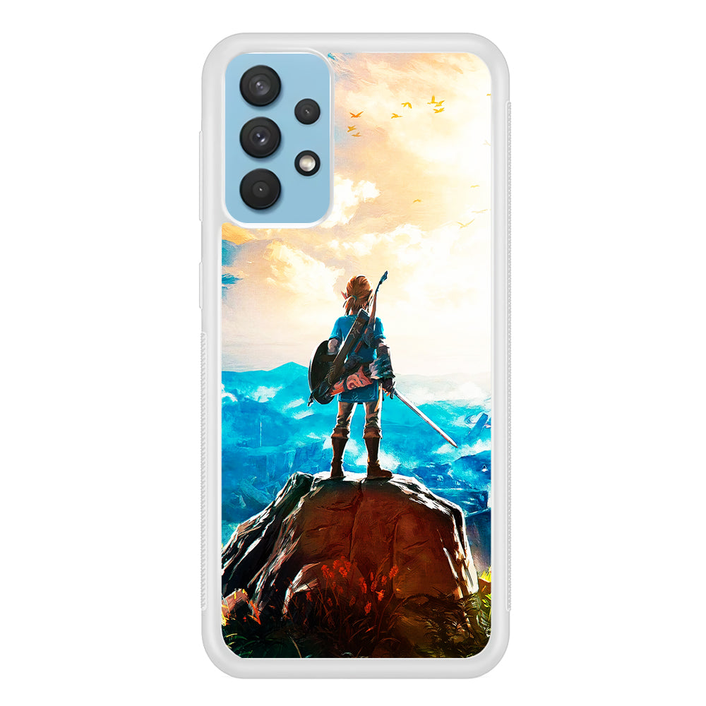 Zelda Breath Of The Wild Samsung Galaxy A32 Case-Phone Case-Rubber White (2D Case)-Altracase
