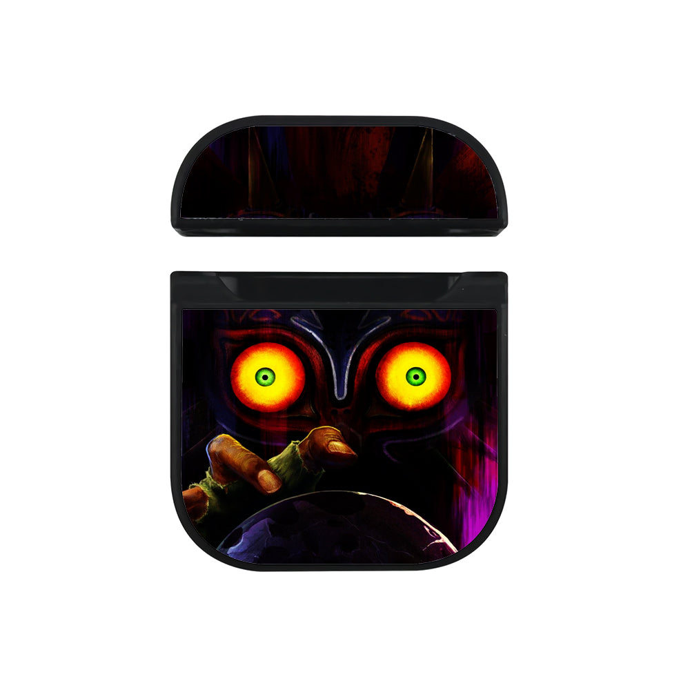 Zelda Majora's Mask Eyes Hard Plastic Case Cover For Apple Airpods-AirPod Case-Black-Altracase