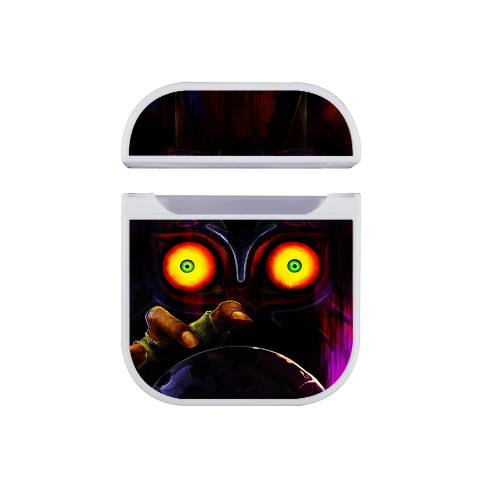 Zelda Majora's Mask Eyes Hard Plastic Case Cover For Apple Airpods-AirPod Case-White-Altracase