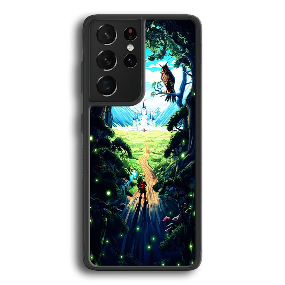 Zelda Ocarina Of Time Samsung Galaxy S21 Ultra Case-Phone Case-Rubber Black (2D Case)-Altracase
