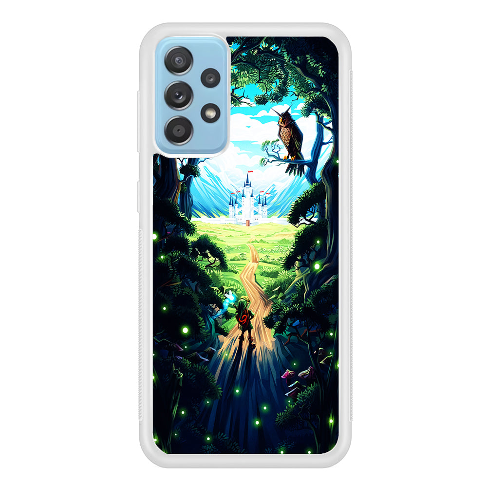 Zelda Ocarina Of Time Samsung Galaxy A52 Case-Phone Case-Rubber White (2D Case)-Altracase