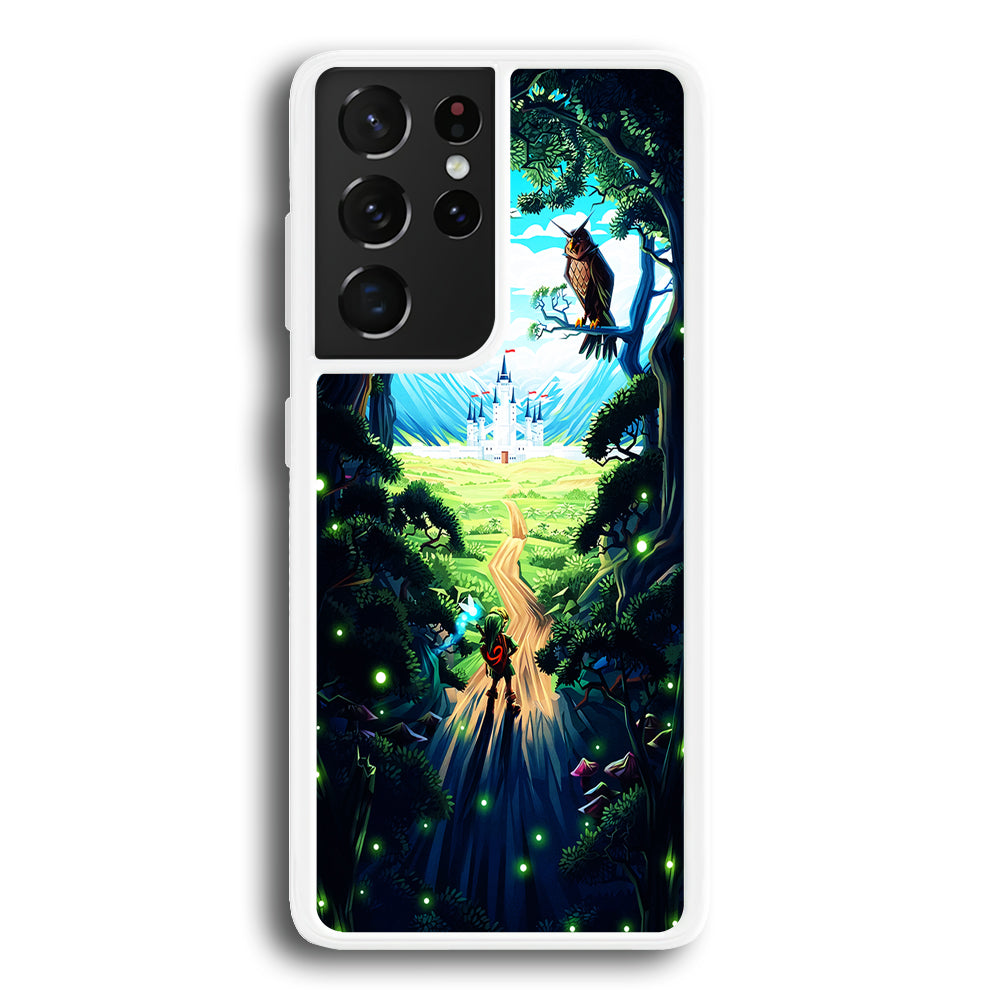 Zelda Ocarina Of Time Samsung Galaxy S21 Ultra Case-Phone Case-Rubber White (2D Case)-Altracase