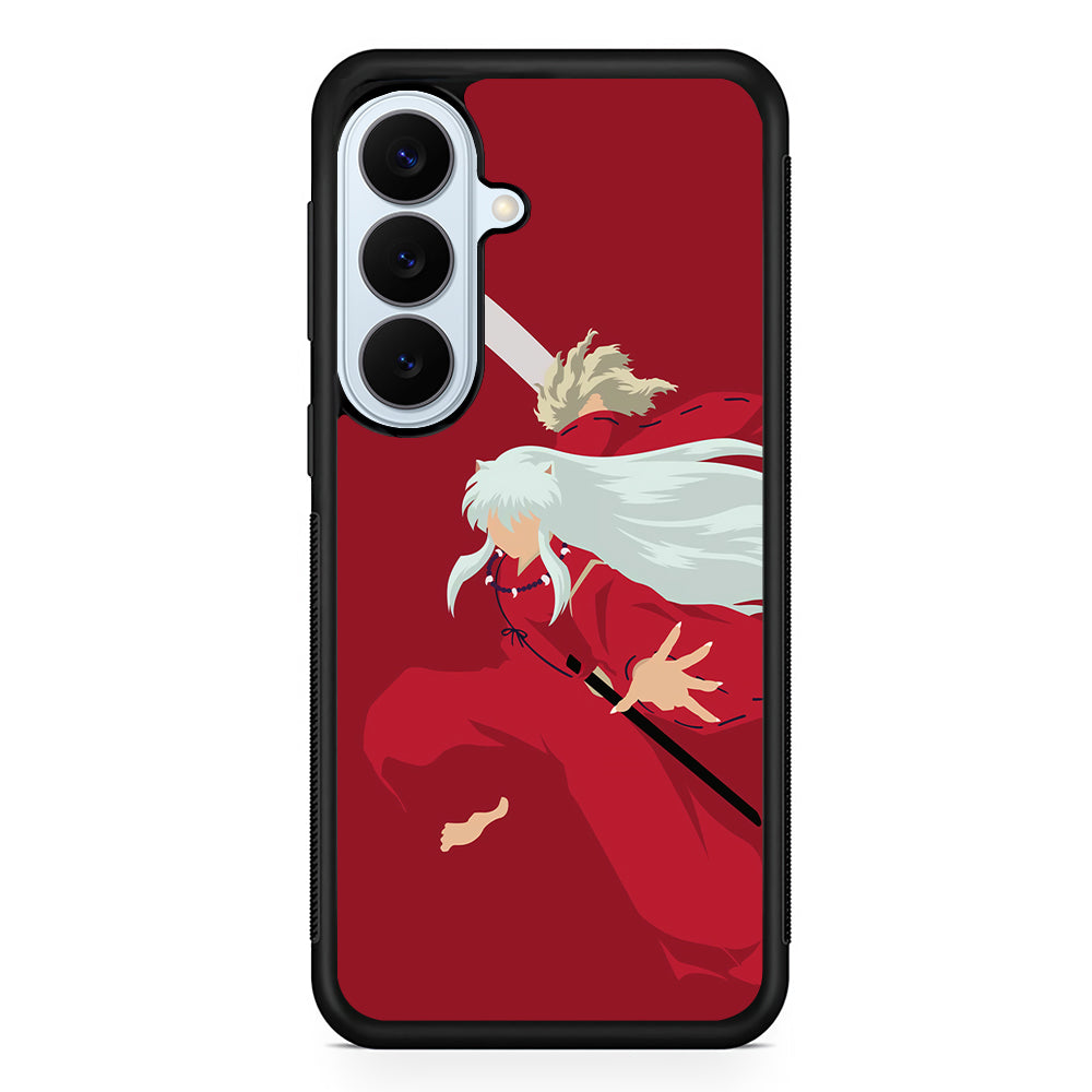 Inuyasha Red Background Samsung Galaxy S26 Plus Case | Slim Protective Rubber Cover