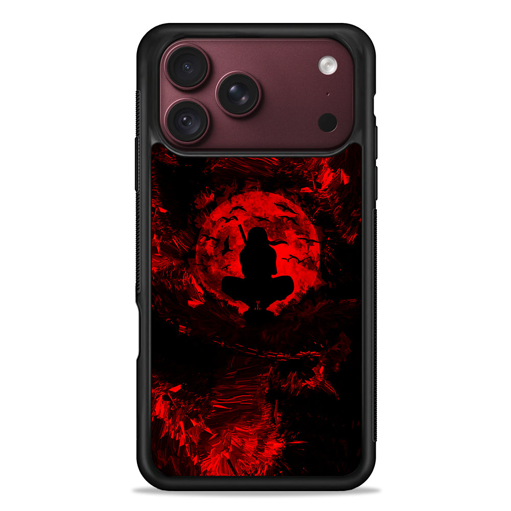 Uchiha Itachi Silhouette iPhone 18 Pro Max Case – Slim Silicone Protective Cover
