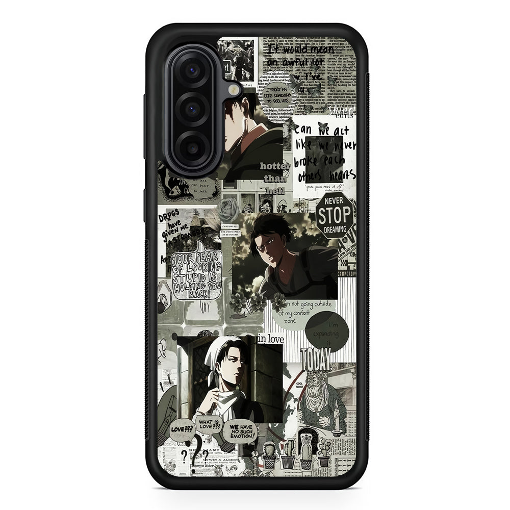 Levi Ackerman Aesthetic Samsung Galaxy A17 Case | Durable Rubber Samsung Galaxy A17 Phone Case