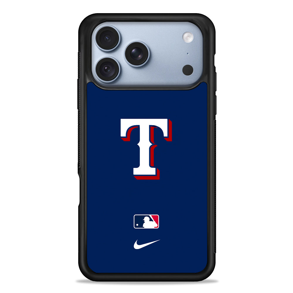 MLB Texas Rangers Blue Nike iPhone 18 Pro Case - iPhone 18 Pro Silicone Case