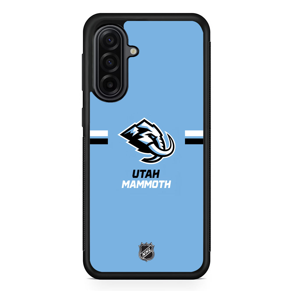 NHL Utah Mammoth Blue Samsung Galaxy A17 Case | Durable Rubber Samsung Galaxy A17 Phone Case