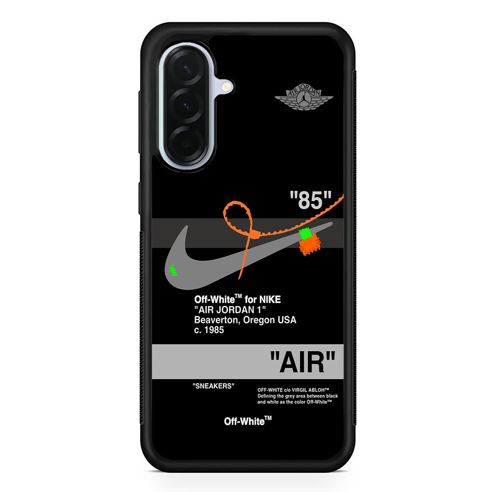 Nike X Air Jordan Black Samsung Galaxy A36 Case | Durable Samsung Galaxy A36 Protective Case