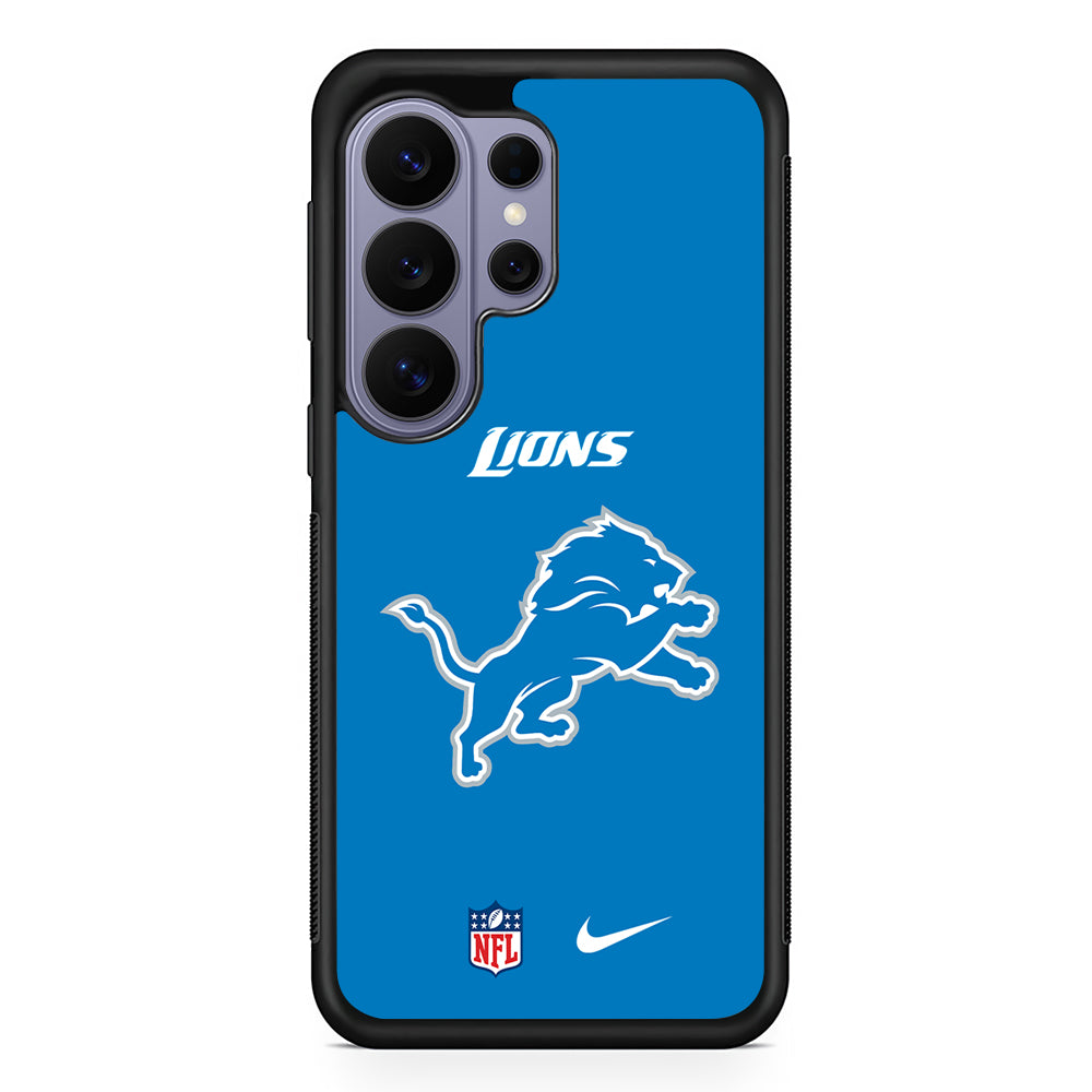 NFL Detroit Lions Blue Nike Samsung Galaxy S26 Ultra Case | Slim Durable Protective Cover