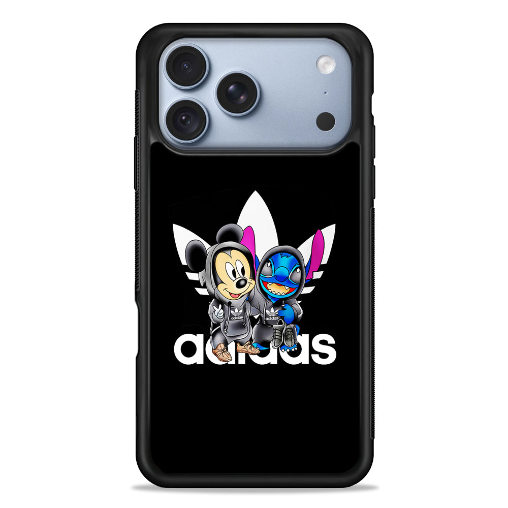 Adidas Stitch X Mickey Mouse iPhone 18 Pro Case - iPhone 18 Pro Silicone Case