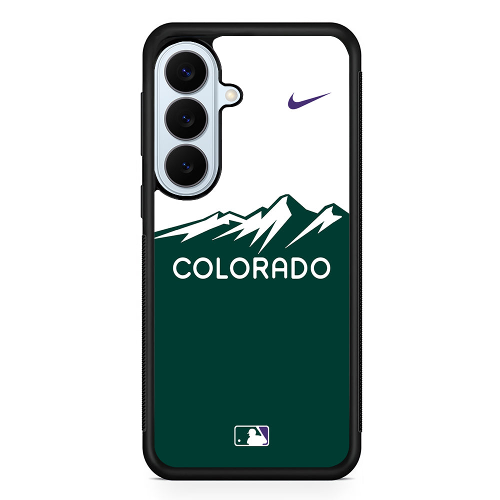 MLB Colorado Rockies Green Nike Samsung Galaxy S26 Plus Case | Lightweight Protective Phone Cover
