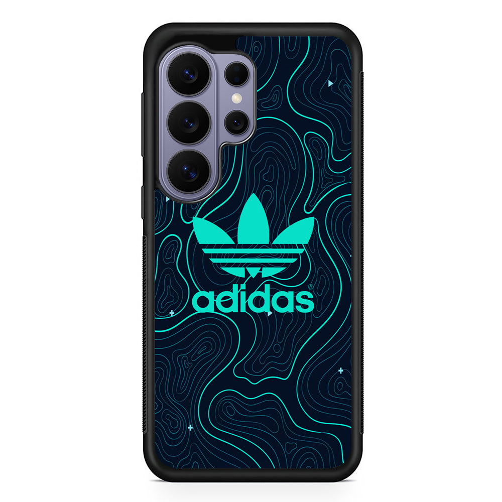 Adidas Glowing Blue Contour Samsung Galaxy S26 Ultra Case | Slim Durable Protective Cover
