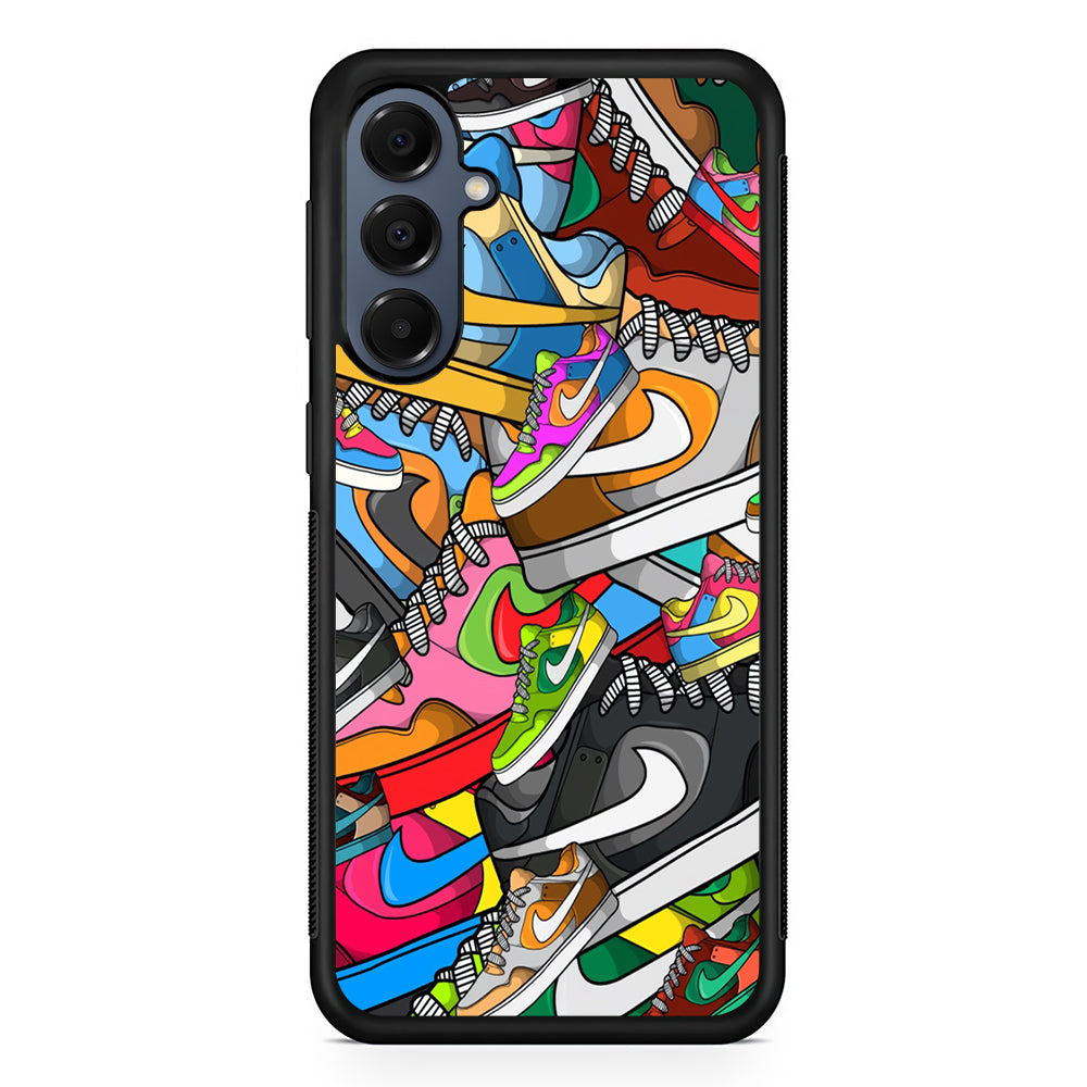 Nike Mix Shoes Samsung Galaxy A16 Case | Slim Protective Cover for Samsung Galaxy A16