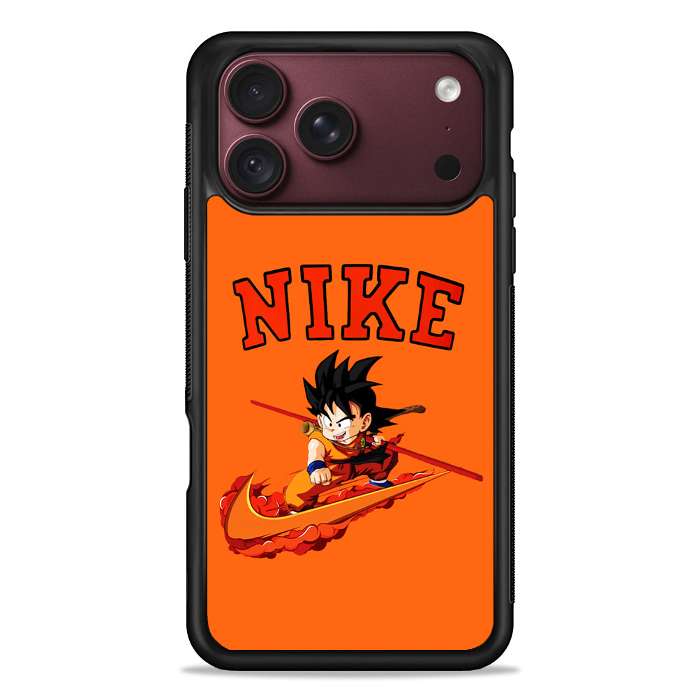 Nike Flying Son Goku iPhone 18 Pro Max Case – Slim Silicone Protective Cover