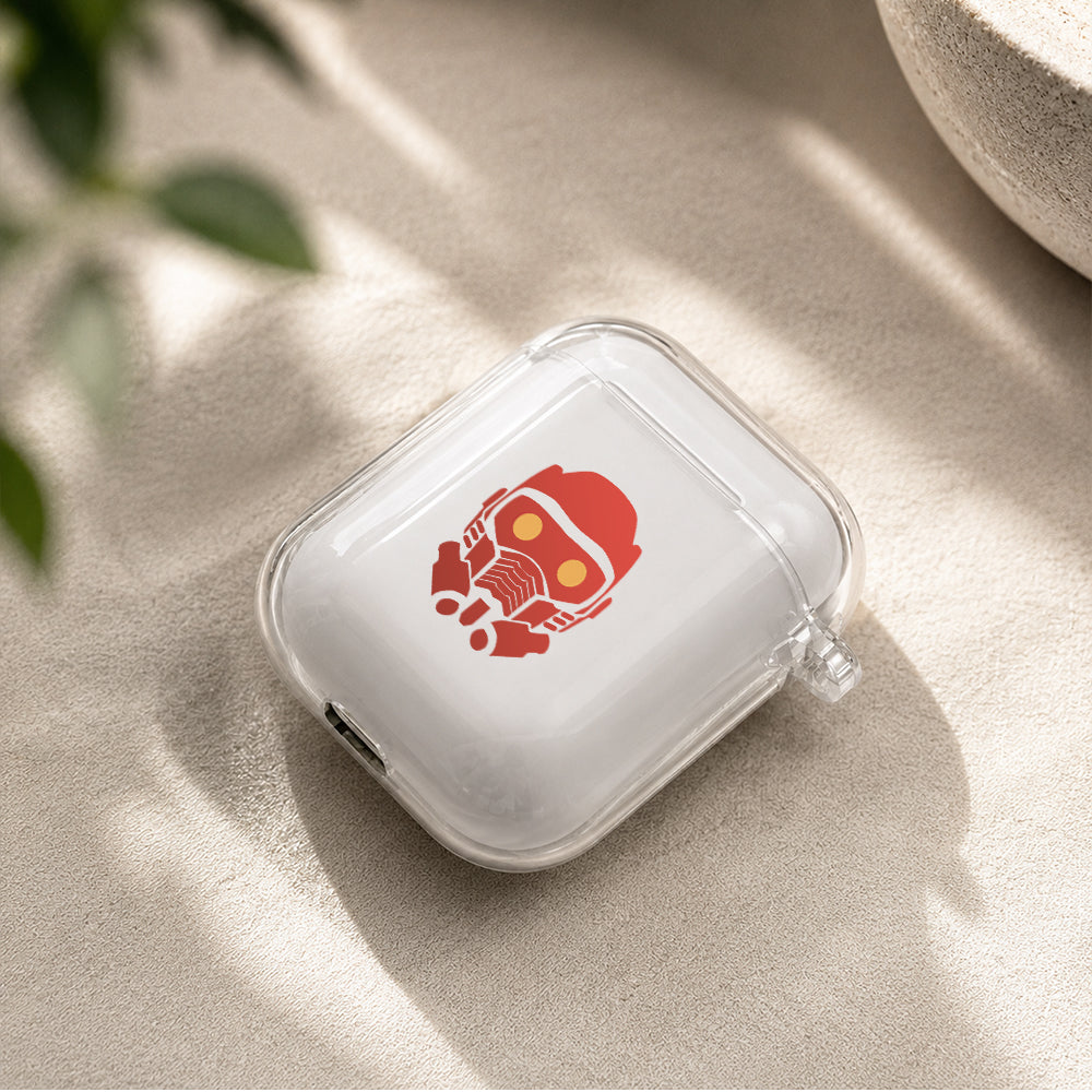 Guardians of the Galaxy Red Protective Clear Case Cover For Apple Airpods | Soft Silicone AirPods 1 / 2 Case | Protective Cover