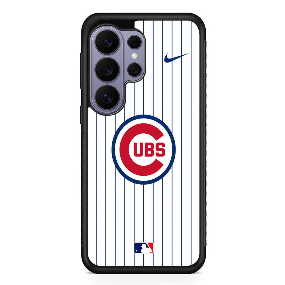 MLB Chicago Cubs White Nike Samsung Galaxy S26 Ultra Case | Slim Durable Protective Cover