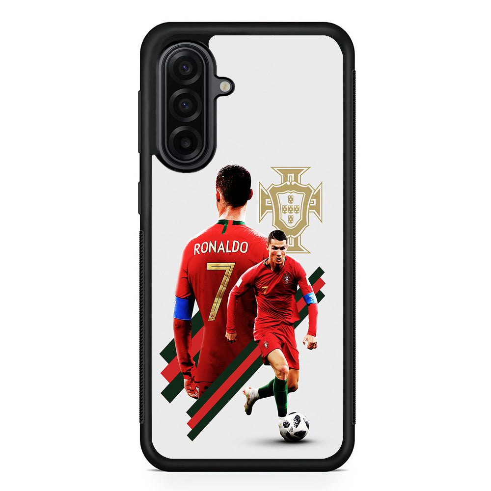 Cristiano Ronaldo Portugal Samsung Galaxy A17 Case | Durable Rubber Samsung Galaxy A17 Phone Case