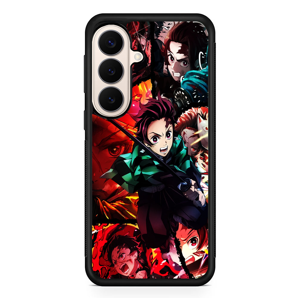 Kimetsu no Yaiba Tanjiro Aesthetic Samsung Galaxy S26 Case | Durable Protective Rubber Cover