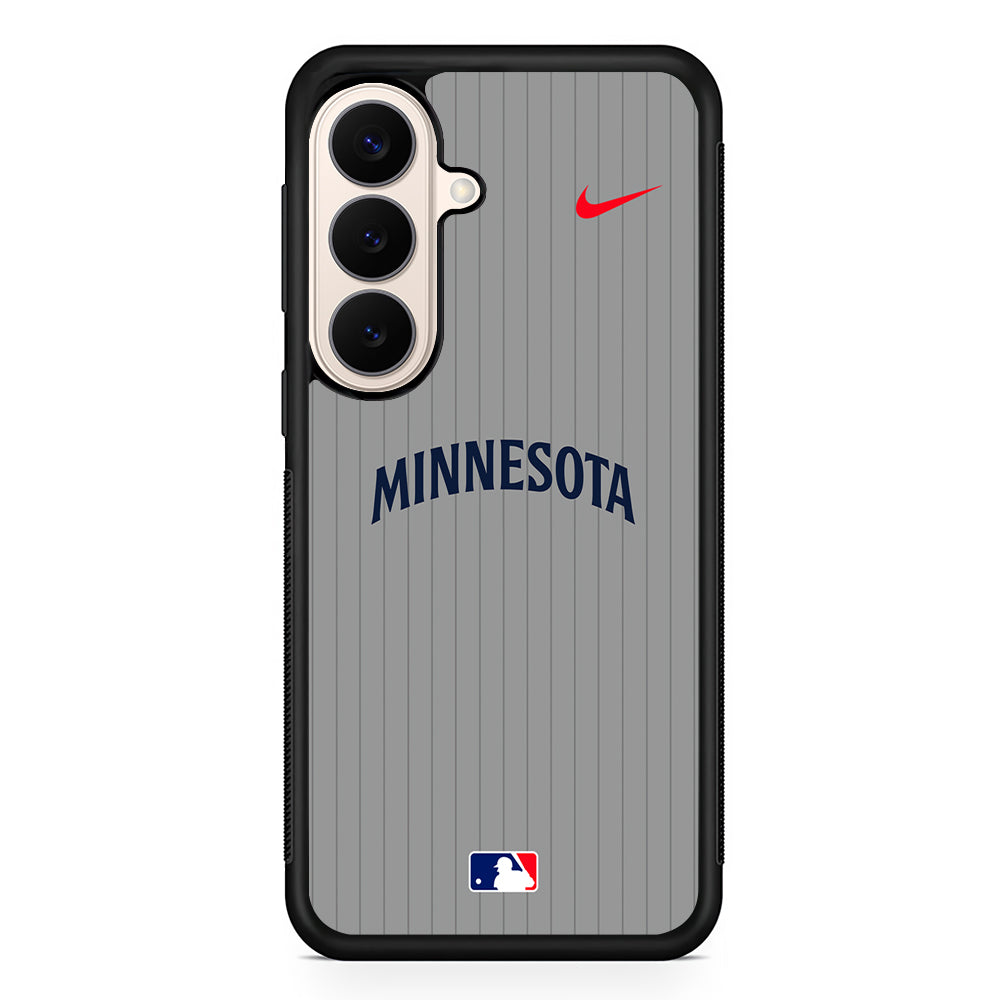 MLB Minnesota Twins Gray Nike Samsung Galaxy S26 Case – Slim Protective Phone Cover