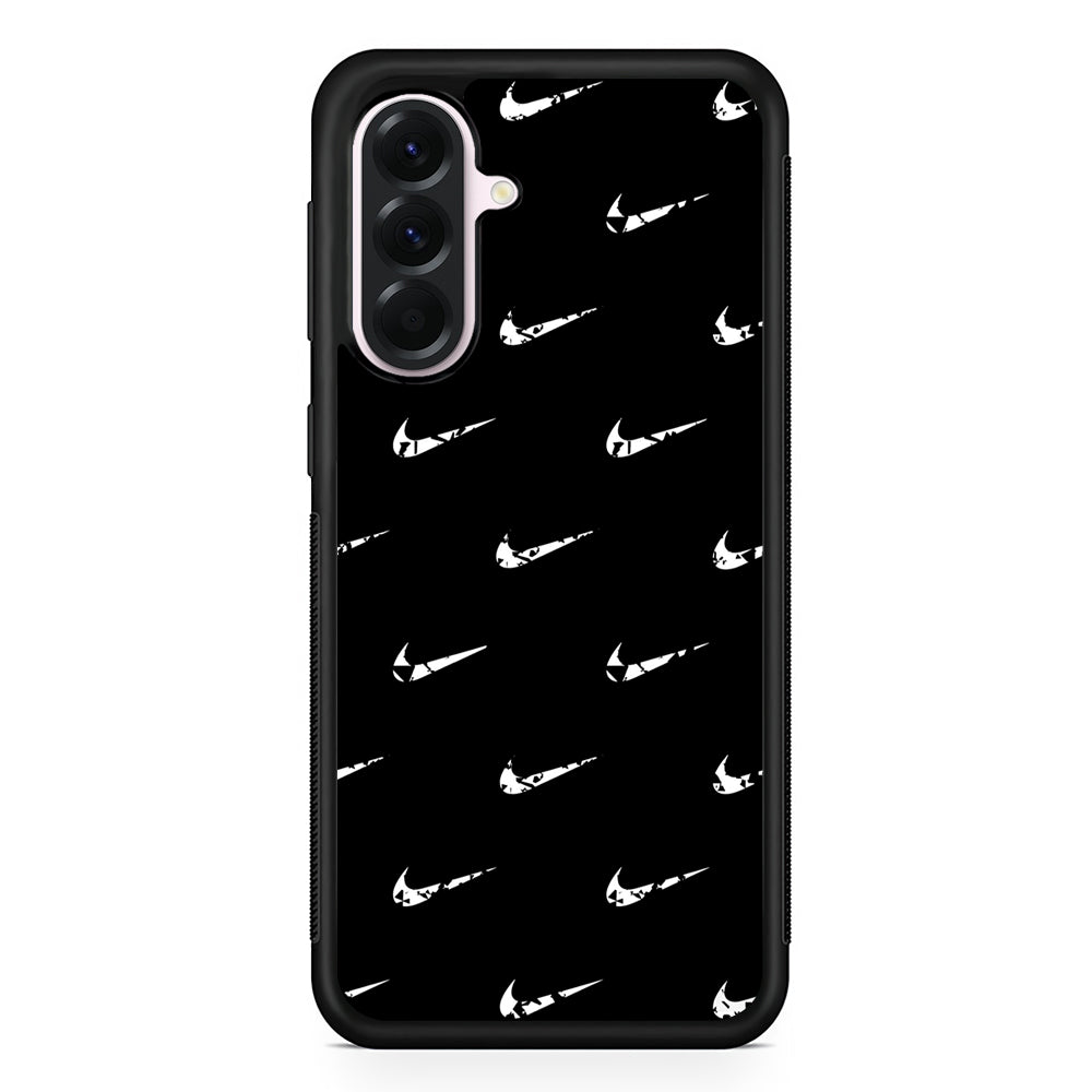 Nike Logo Pattern Samsung Galaxy A56 Case | Samsung Galaxy A56 Protective Rubber Case