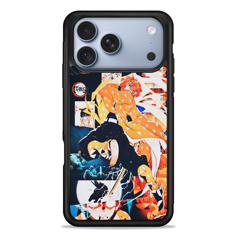 Demon Slayer Zenitsu Aesthetic iPhone 18 Pro Case - iPhone 18 Pro Silicone Case