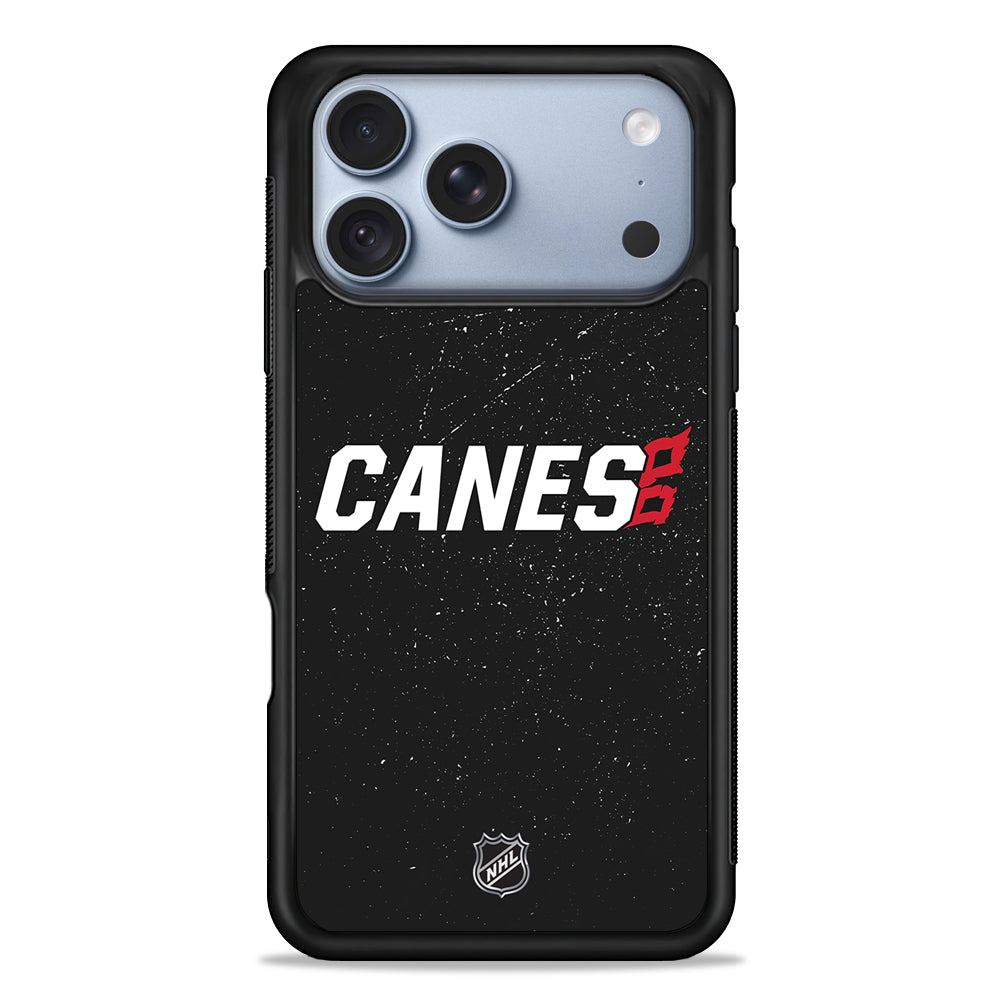 NHL Carolina Hurricanes Black iPhone 18 Pro Case - iPhone 18 Pro Silicone Case
