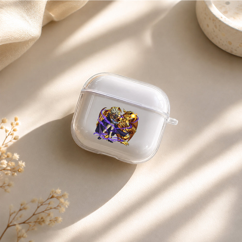 Yu-Gi-Oh Marik Gold Dragon Protective Apple Airpods 4 Clear Case - Durable Clear Protection