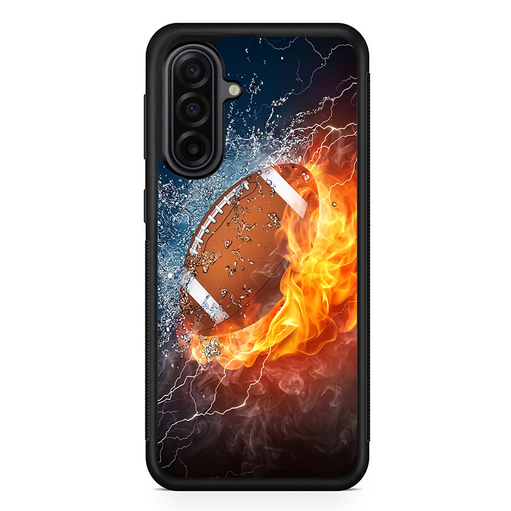 American Football Ball Cool Art Samsung Galaxy A17 Case | Durable Rubber Samsung Galaxy A17 Phone Case