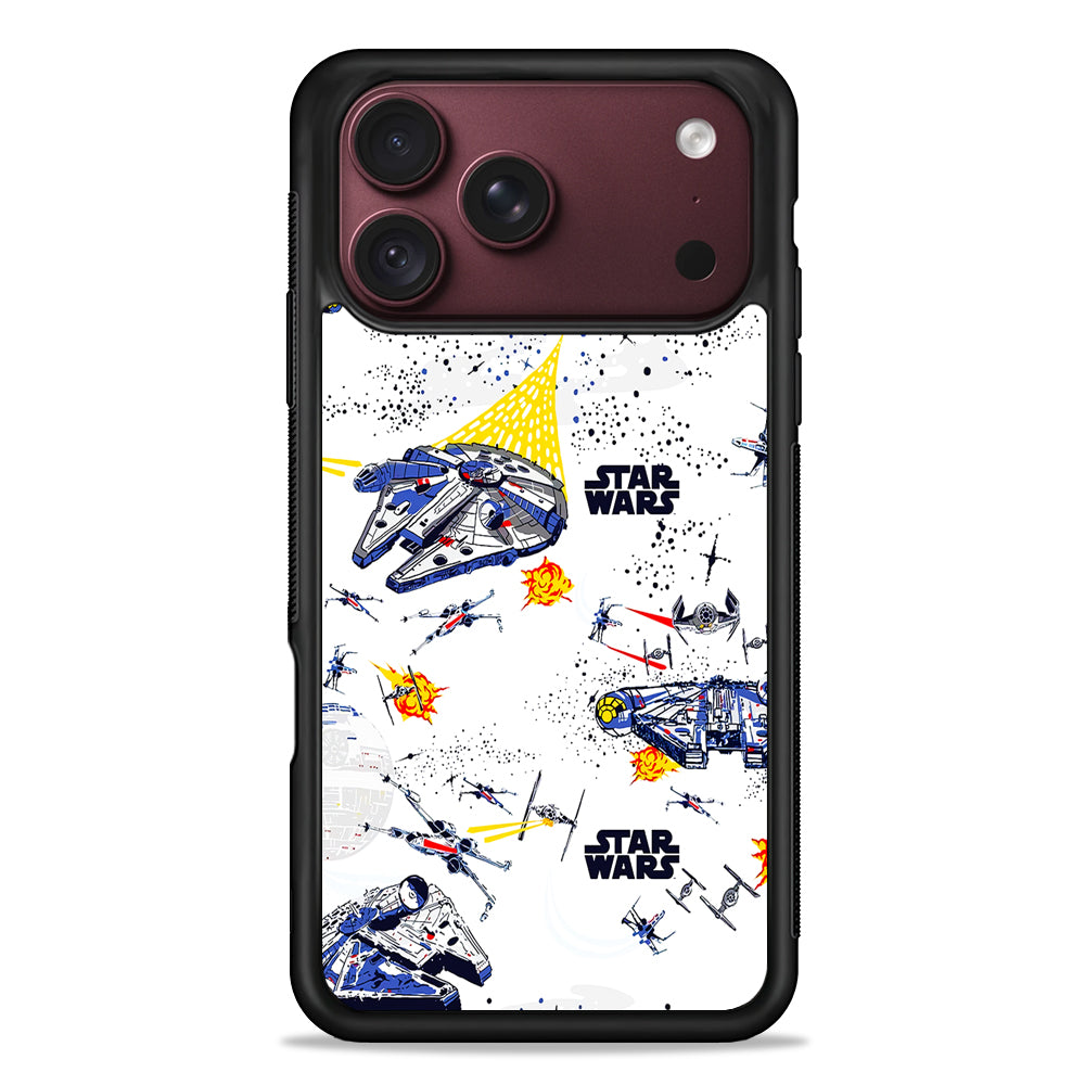 Star Wars Fighter Plane iPhone 18 Pro Max Case – Slim Silicone Protective Cover