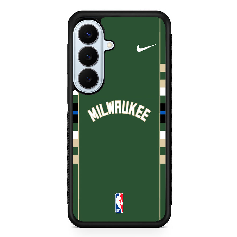 NBA Milwaukee Bucks Green Nike Samsung Galaxy S26 Plus Case | Lightweight Protective Phone Cover