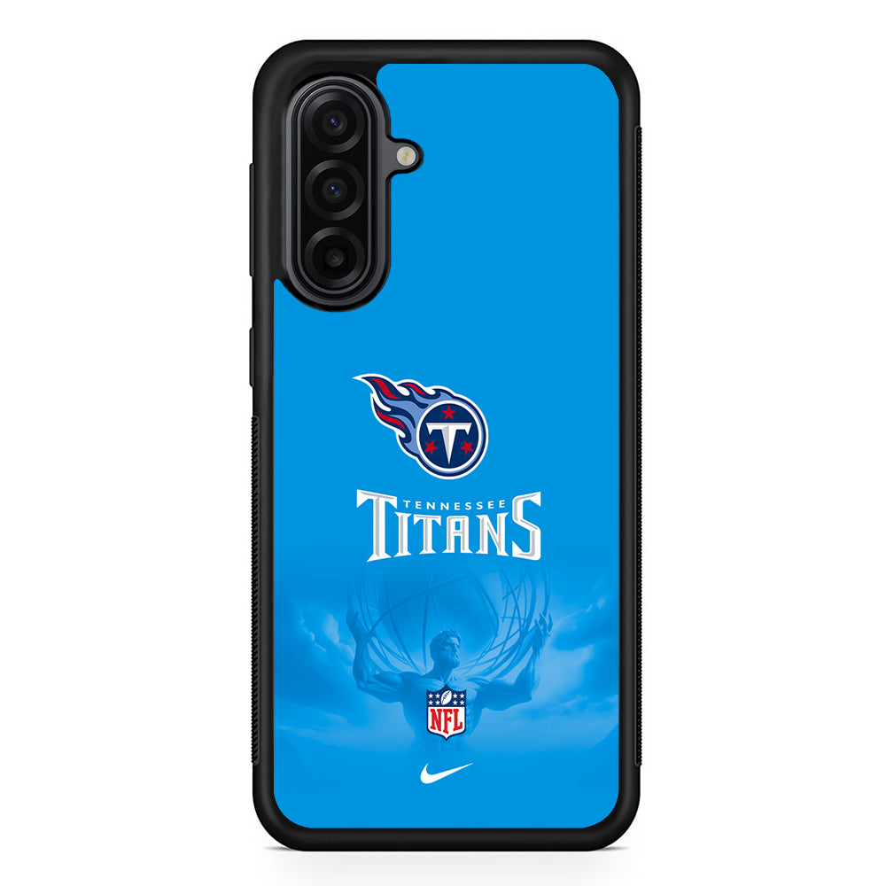 NFL Tennessee Titans Blue Nike Samsung Galaxy A17 Case | Durable Rubber Samsung Galaxy A17 Phone Case
