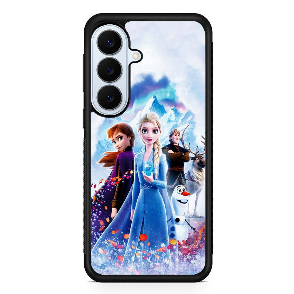 Frozen All Characters Samsung Galaxy S26 Plus Case | Slim Protective Rubber Cover