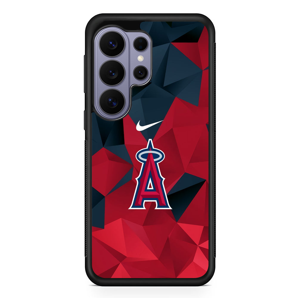 MLB Los Angeles Angels Polygonal Nike Samsung Galaxy S26 Ultra Case | Slim Durable Protective Cover