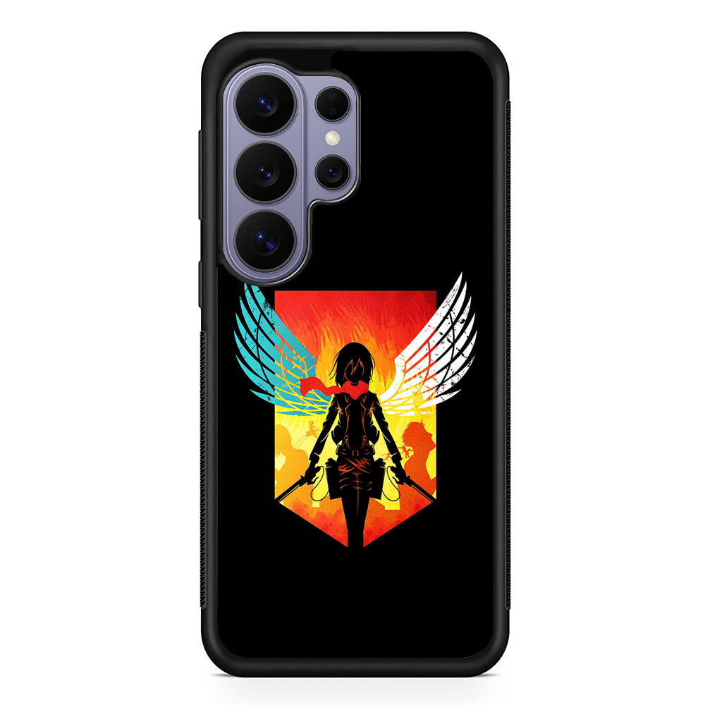 Mikasa Ackerman Art Samsung Galaxy S26 Ultra Case | Protective Rubber Cover